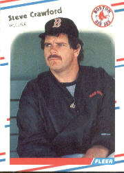 1988 Fleer Baseball Cards      350     Steve Crawford